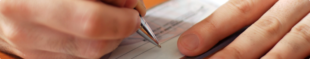 Cambio de cheques por efectivo