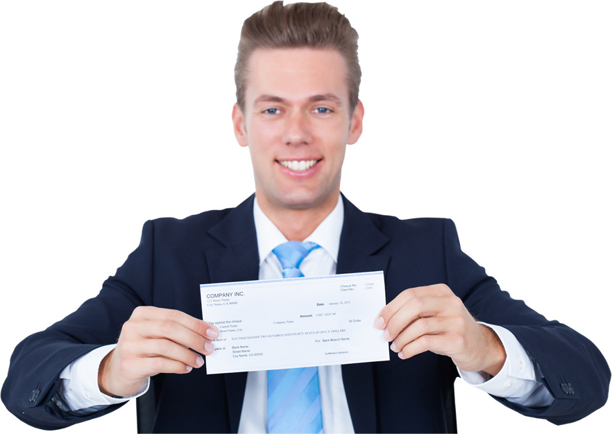 Cambio de cheques por efectivo